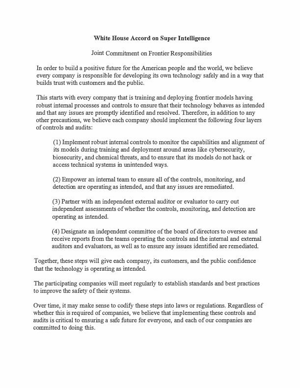 The one-page accord, as shared by Andrew Curran.
