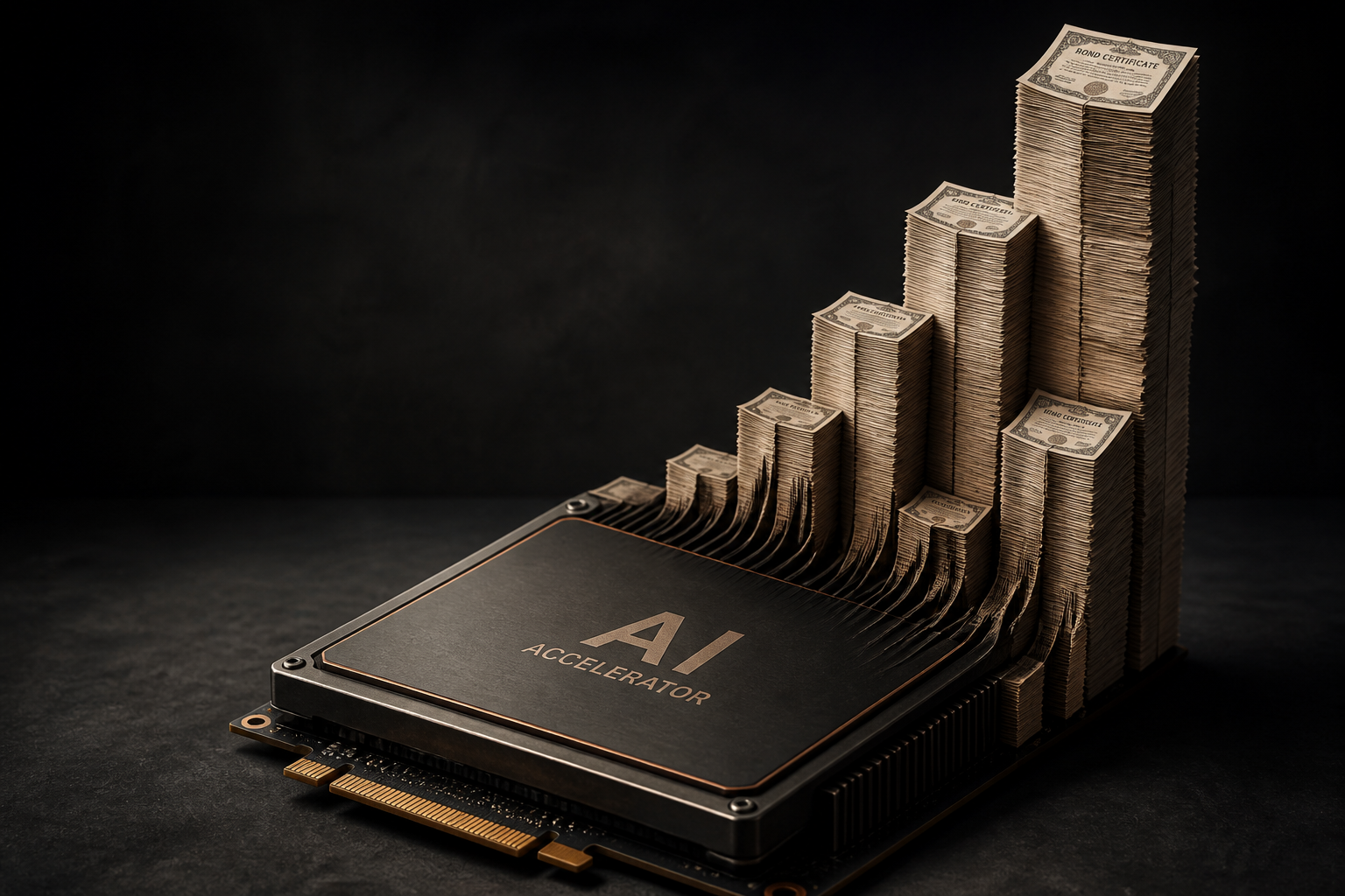 Illustration by Onset News: cover image for Broadcom's next AI chip deal could approach $100 billion